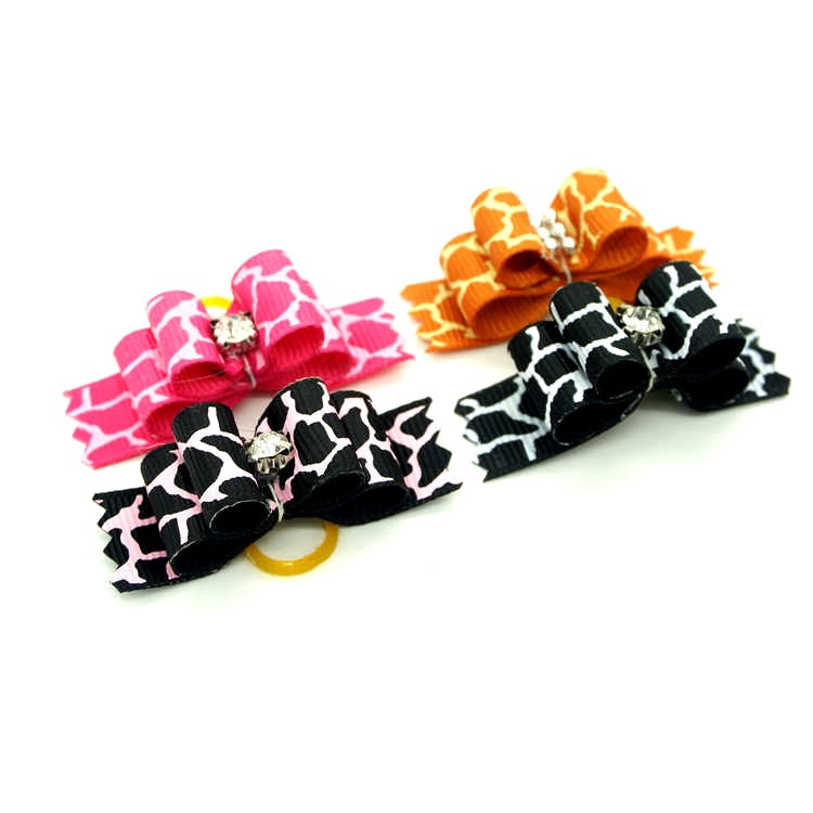 Double-Layer Pet Dog Head Flower Accessories