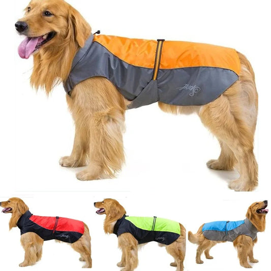 2024 Pet Dog Rain Coat Waterproof Jackets Breathable Assault Raincoat for Big Dogs Cats Apparel Clothes Pet Supplies 7XL 8XL 9XL