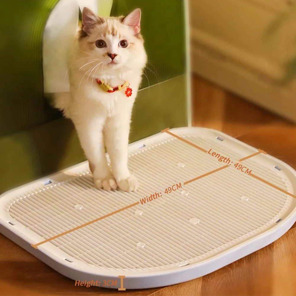 Cat Litter Mat Waterproof Kitty Litter Box Mat Pet Trapping Litter Rug Pad Pet Supplies Accessories For Indoor Cats