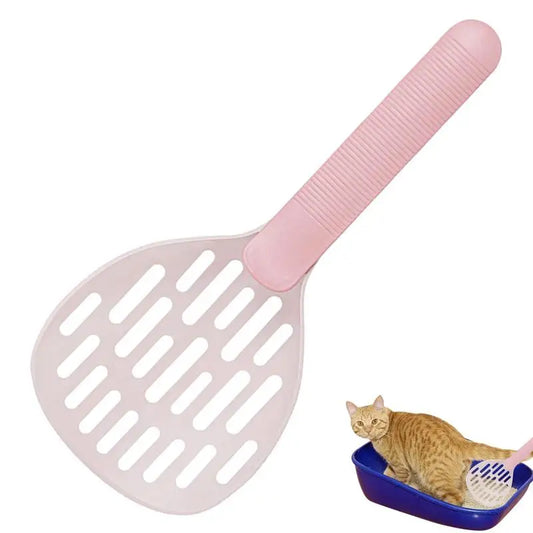 Kitty Litter Scoop Durable Non-Stick Cat Litter Scoop Kitty Scooper Sifter Deep Shovel Long Handle Poop Sifting Kitten Pooper