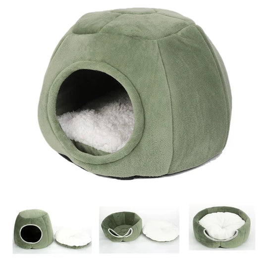 Guinea Pigs Sleeping Bed Hamster Hedgehog Winter Nest Small Pet Warm Cage Cave Bed House Small Cat Dog