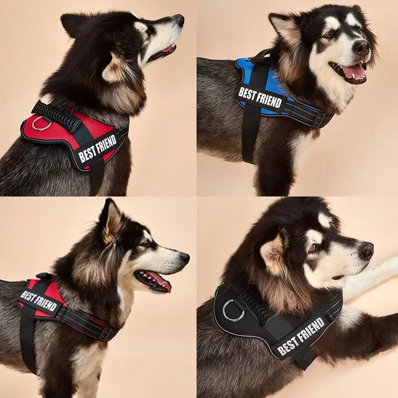 Dog Harness Dog ID Tag Custom Dog Harness K9 Dog Name Collar Vest Custom Label Reflective Dog Name Tag Label Pet Supplies